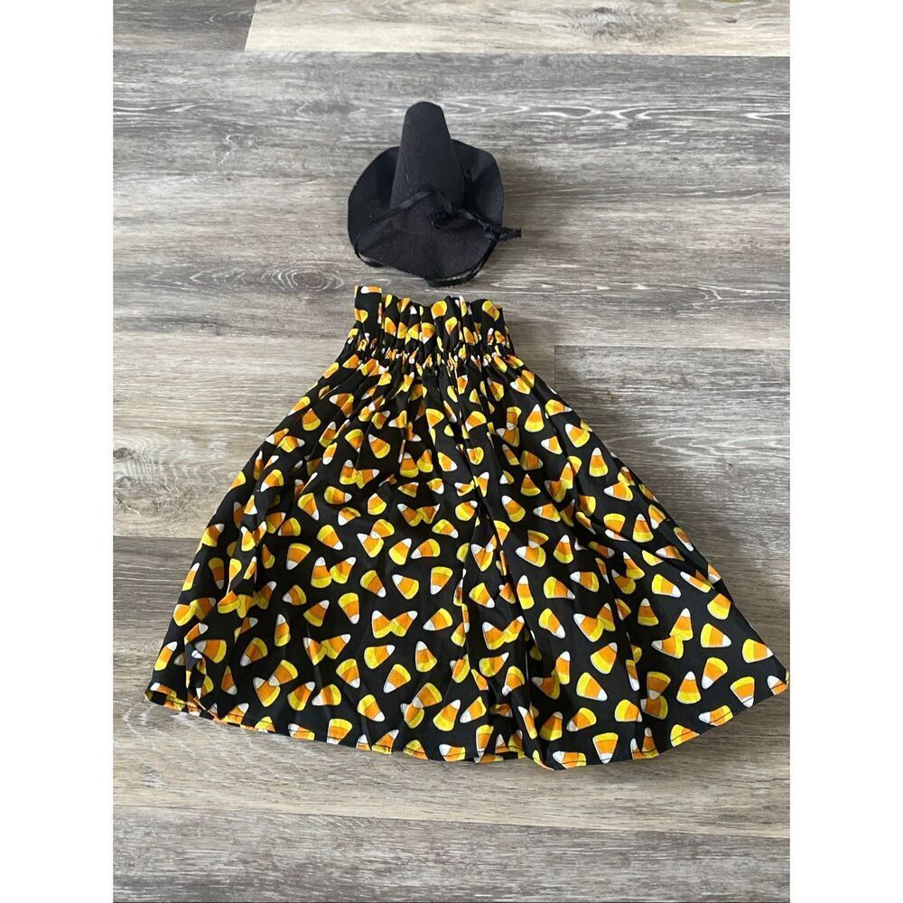 Goose clothes outfit - Halloween candy corn  w/hat for 24-27"